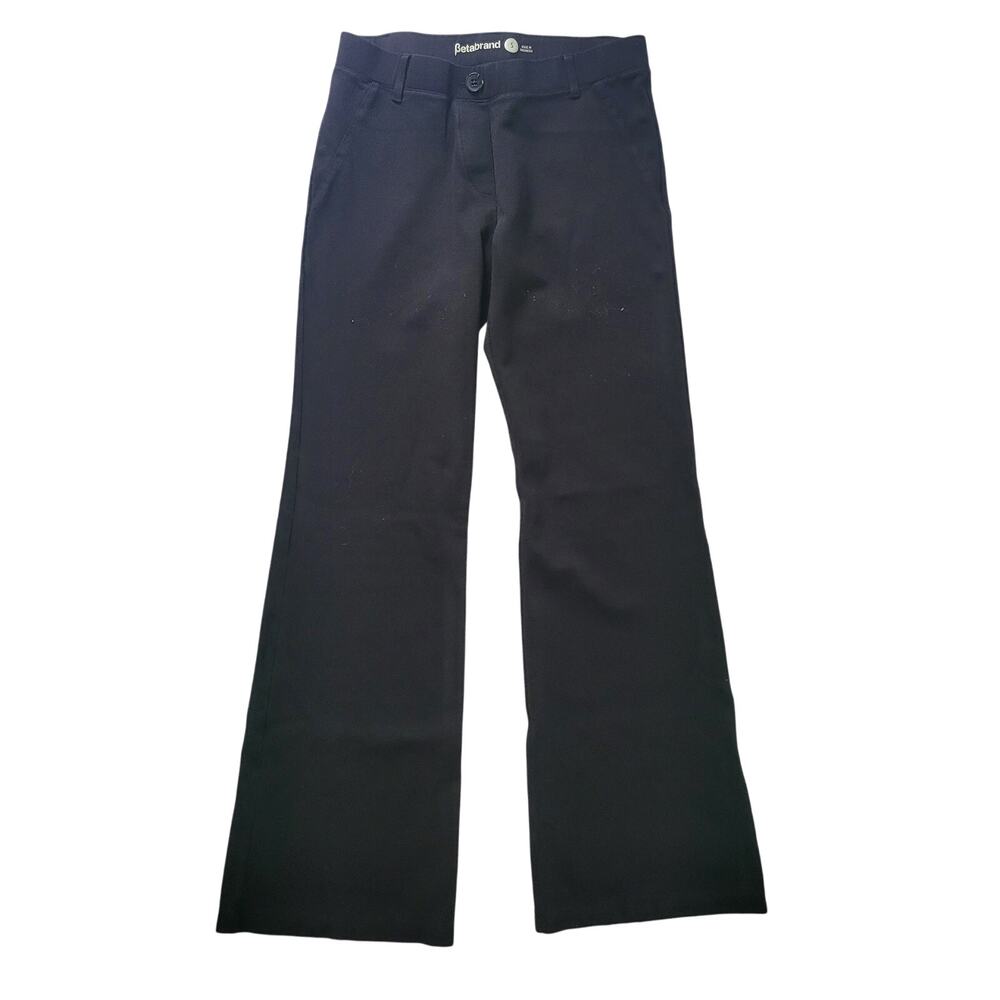 Betabrand Size S Black Flare Leg Dress‎ Pants Stretch Work Travel Comfort